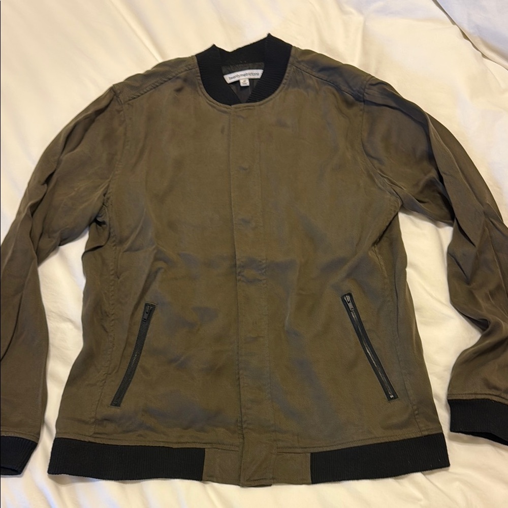 Men's Olive Bomber Jacket
